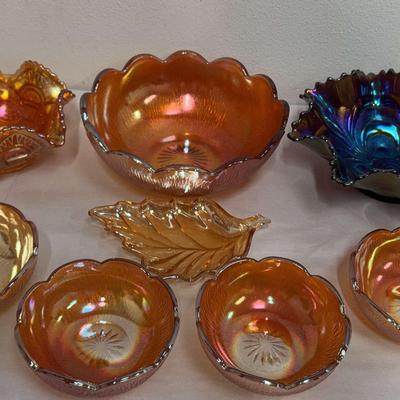 Jeannette Marigold Carnival Glass Set & More (WH9)