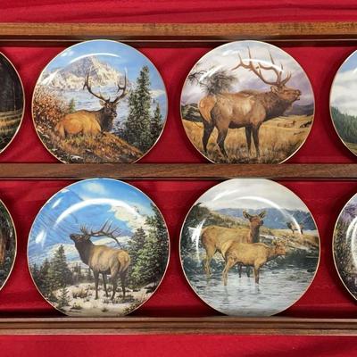 Danbury Mint Limited Edition Elk Collector Plates (WH15) 