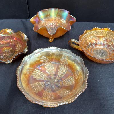 Carnival Glass “Marigold Orange” (WH9)