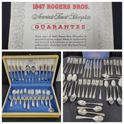 Rogers Bros. 1847 Silverplate Complete Set + (WH7)