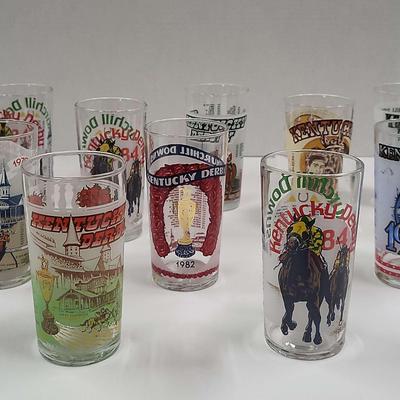 1970s & 1980s Kentucky Derby Glasses (WH3)