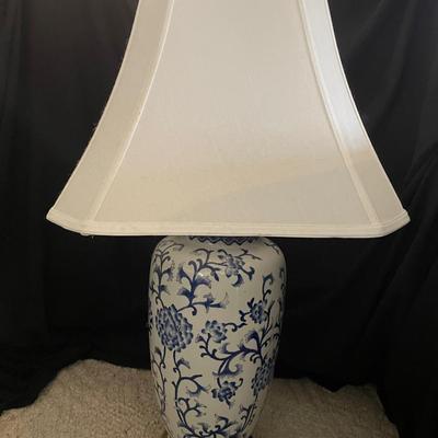 Blue & White Lamp