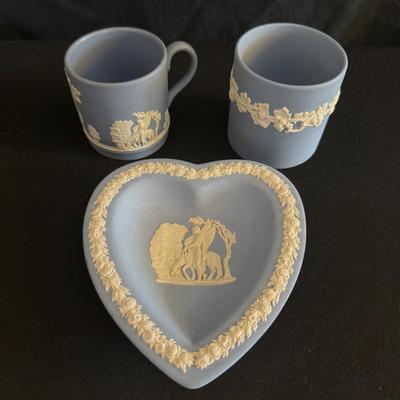 Blue Wedgwood Three