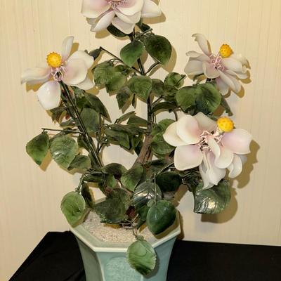 Light Pink Glass Flower Tree