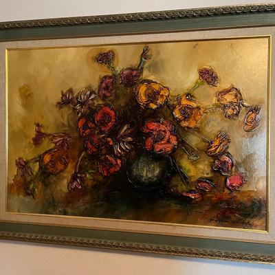 Embossed Flowers - Signed