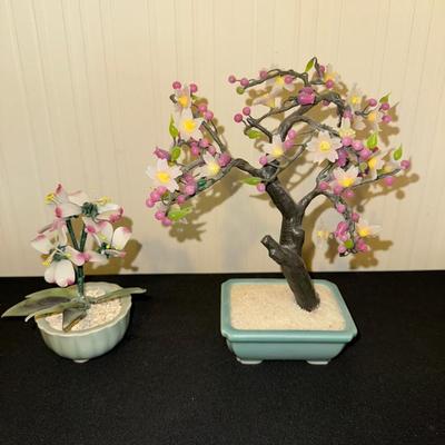 Two Tiny Glass Trees