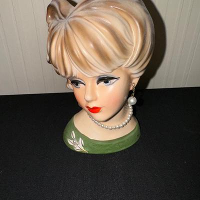 Napco Blonde Lady Vase