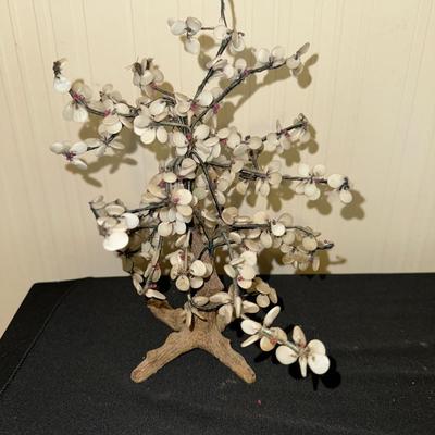 1960’s Asian White Glass Cherry Tree #1