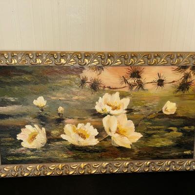White Flowers Signed