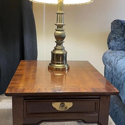 Table & Brass Lamp #1