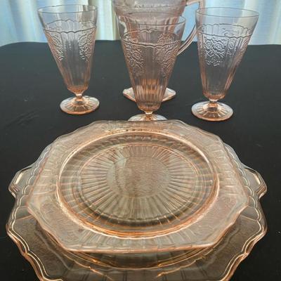 Rose Pink Depression Glass