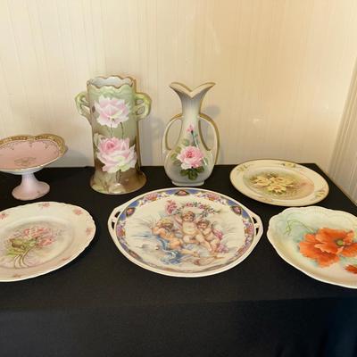 Pink Floral Dish Decor