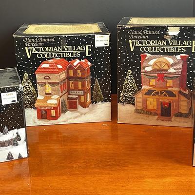 Victorian Village Collectibles Children on Hill Slide,  Old Towne Gate With Fence and more! 