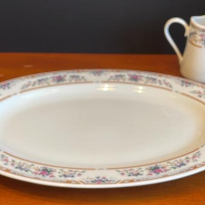 Lynn’s Fine China Serving Platter And Creamer