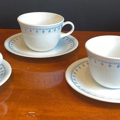 (4) Corelle Teacups And Saucers