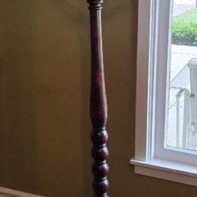 Antique Oak Hall Tree Coat Rack
