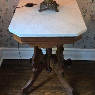 Eastlake Antique White Marble Top  