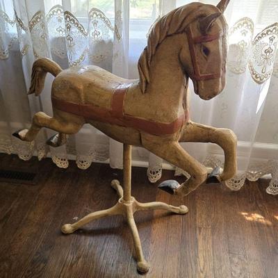 Vintage Cast Iron Horse 31” Tall