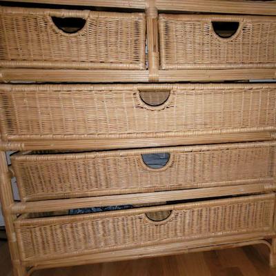 Wicker dresser