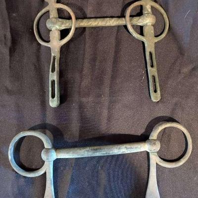 Golden & Co. Steel Horse Bit & Vintage Driving Horse Half Cheek Bar Bit