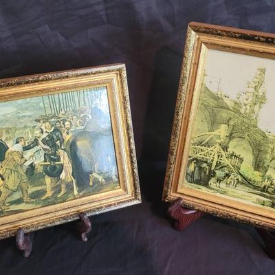 Two Unique Historical Tile Artwork