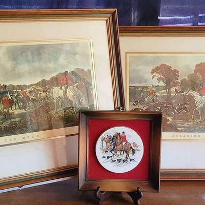 Classic Equestrian Foxhunt Art - 3 Classic Pieces