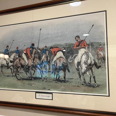 Vintage Polo Art Print By F. Dadd