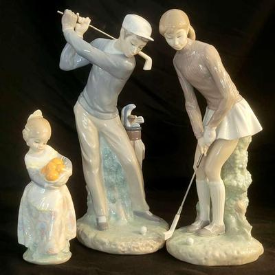 Two Golfer Lladros And More