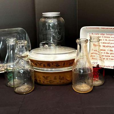 Serving Ware Containing Early American Pyrex And More