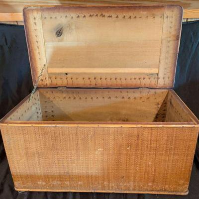 Vintage Wicker Chest (aka "Tie Box")