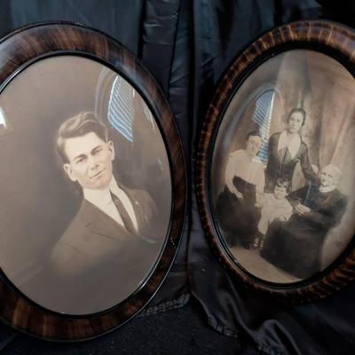 Antique Portraits In Oval Frames