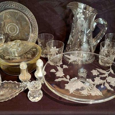 Classic Entertaining Crystal & Glassware Serving Pieces, Featuring Fostoria