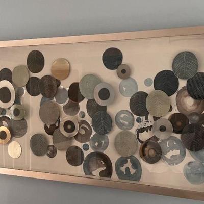 Uttermost Kella 58 1/2 ""W shadow Box Framed metal wall Art