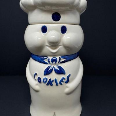 Vintage Pillsbury Doughboy Ceramic Cookie Jar	