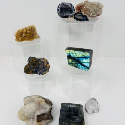 Exquisite Mineral Collection: Featuring Labradorite, Geodes, & More!	