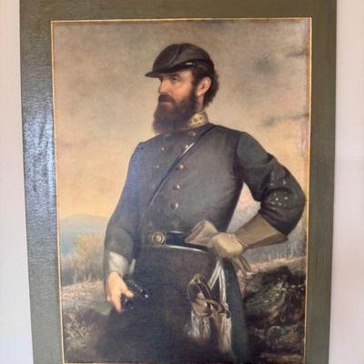 Vintage Print of Civil War General T.J. 'Stonewall' Jackson	