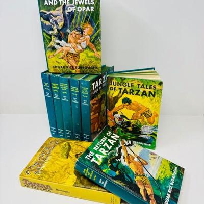 Vintage Tarzan Books Collection by Edgar Rice Burroughs (9 Titles)	