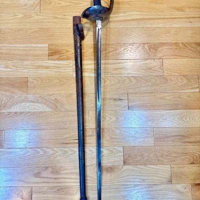 Possibly WWII-Era Officer’s Sword w/ Ornate Basket Hilt & Matching	