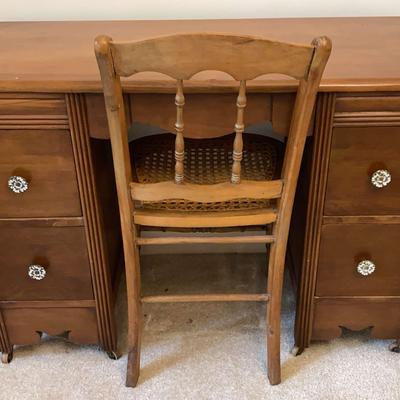 Wooden Desk And Chair
