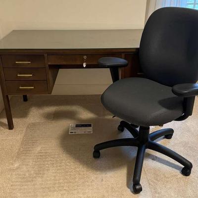 Indiana Desk Co Wood Desk With Chair And Chair Mat 