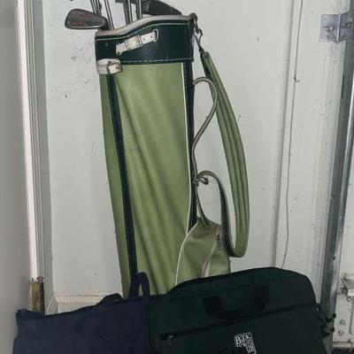 TaylorMade And Kroydon Golf Clubs With Bags