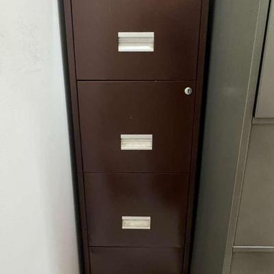Brown Filing Cabinet 