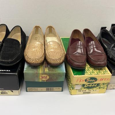 “Loafers” Many Different Brands Size 61/2-71/2 Original Boxes (4)