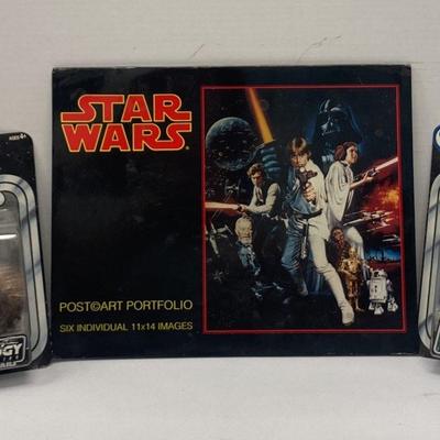 Star Wars (Hasbro) Original Trilogy Collection Figures (2) And Post (c) Art Portfolio