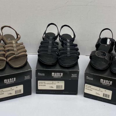 Munro American Sandels With Short Heel Size 8 (3)