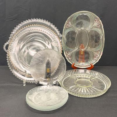 Clear Glass Plates & Platters