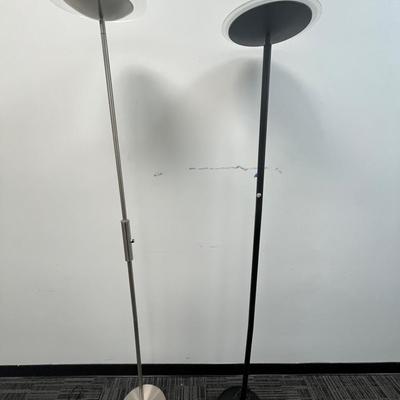 (2) LED Floor Lamps (Tested Good)