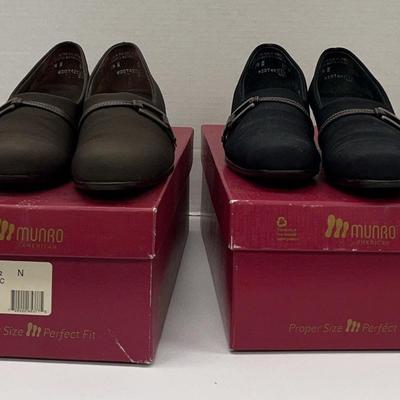 Munro American Black & Brown Pumps (2) In Original Box 7-1/2