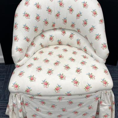 Floral Patterned Side Chair 