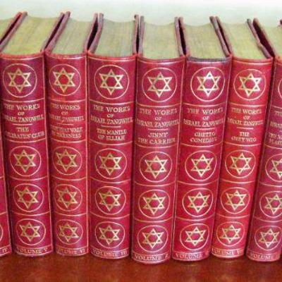 The Works of Israel Zangwill, Edition De Luxe. SIGNED Limited Numbered Edition. In Fourteen Volumes